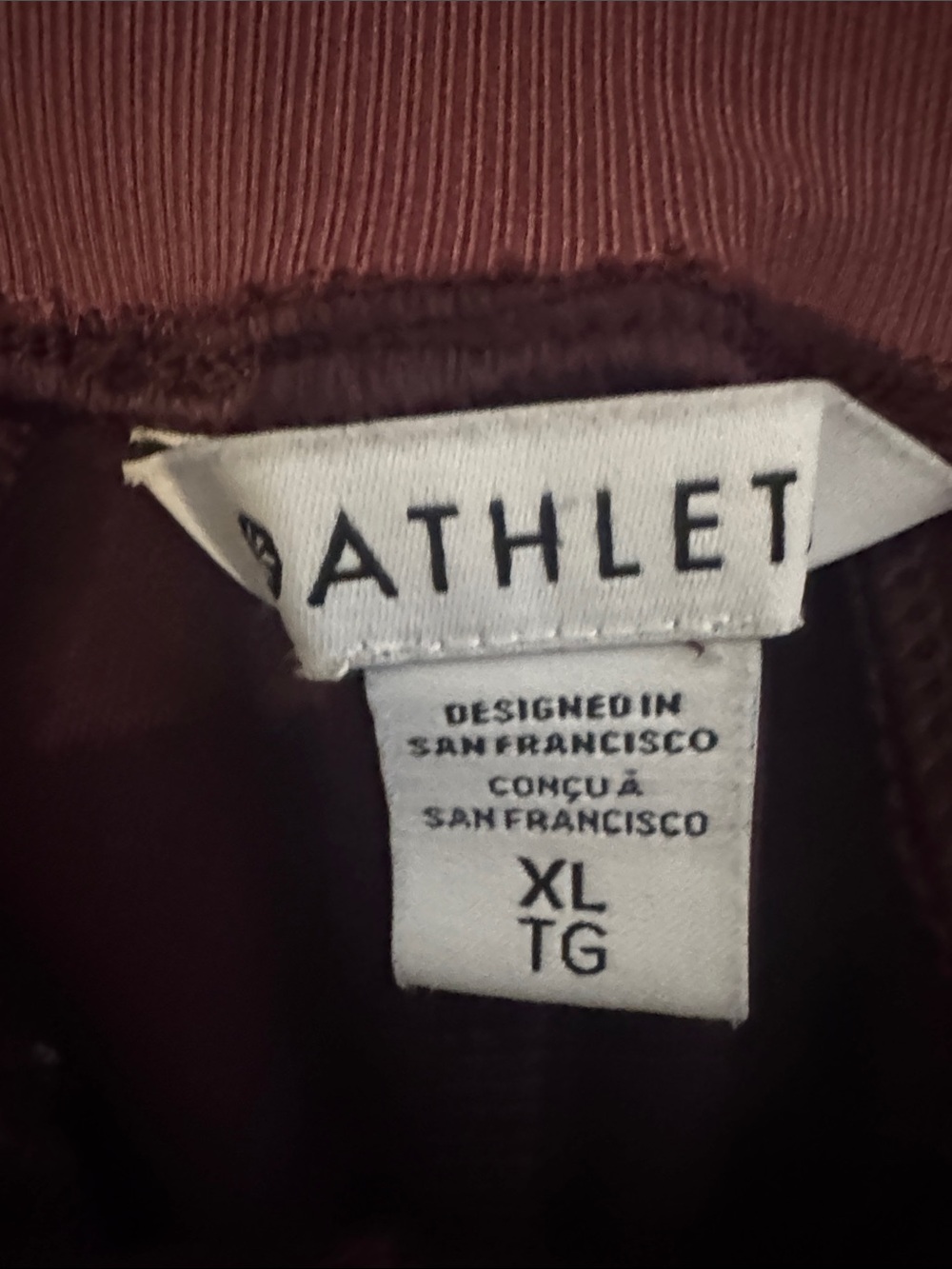 Athleta Venice Joggers XL Garnet Stretch High-Rise - Picture 3 of 6